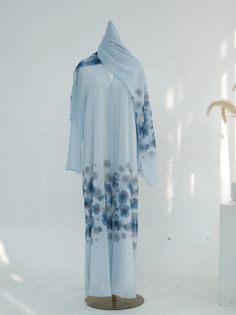 Kimono Imprimé Mousseline — Modèle Naya