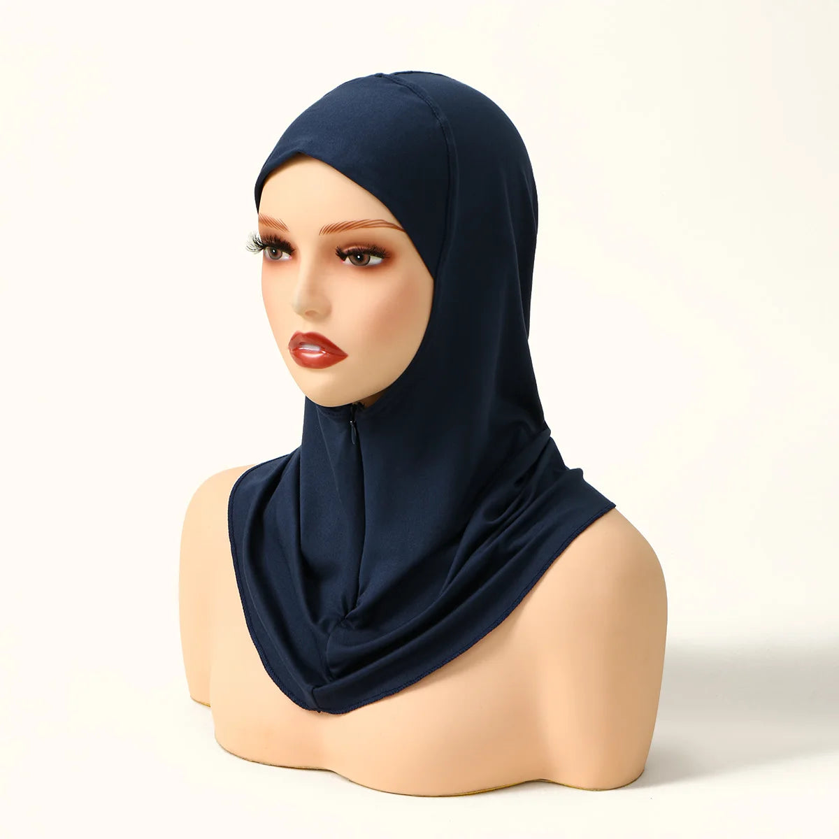 Hijab Intérieur Innovant avec Zip — Confort & Maintien Parfait