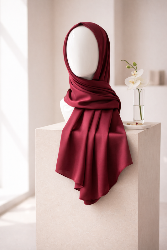 Hijab Rouge Bordeaux