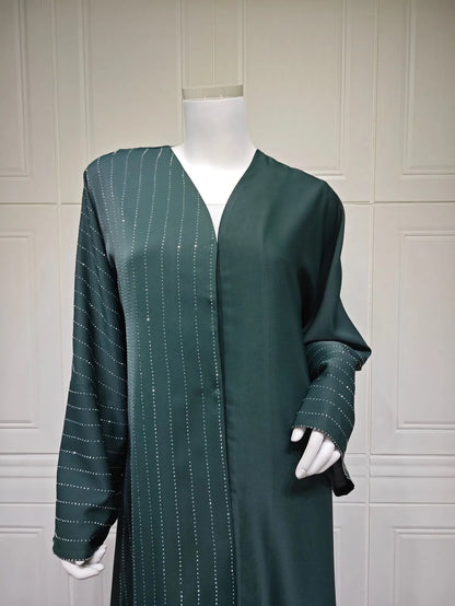 Abaya Diamantée — Modèle Nour