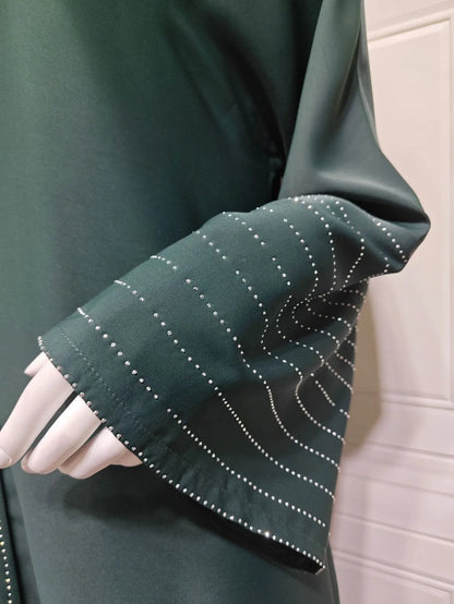 Abaya Diamantée — Modèle Nour