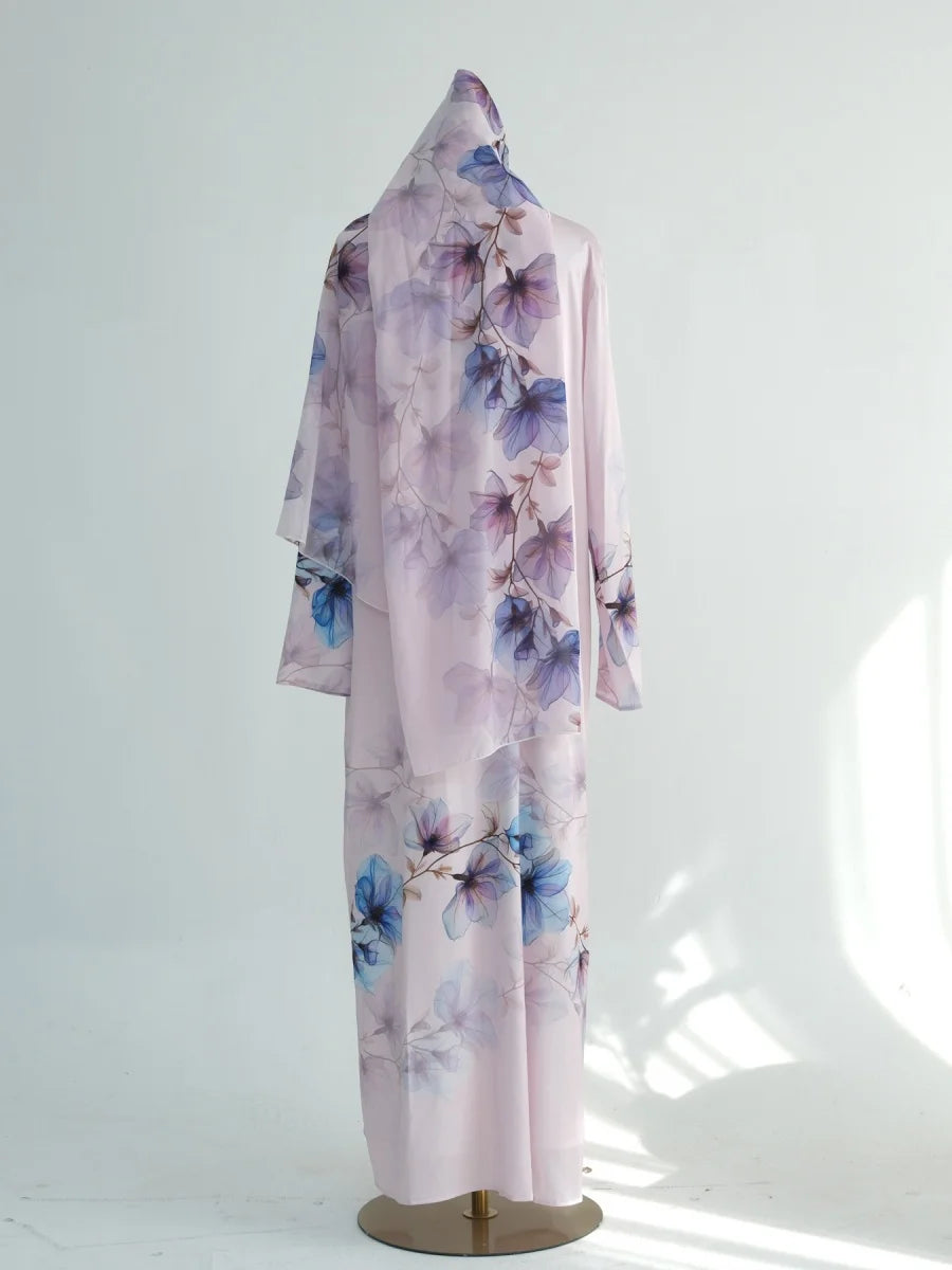 Kimono Imprimé Mousseline — Modèle Naya