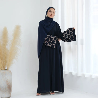 Abaya Brodée — Modèle Hana