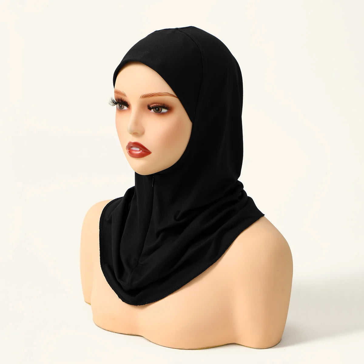 Hijab Intérieur Innovant avec Zip — Confort & Maintien Parfait