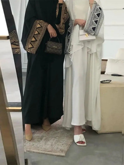 Kimono Noir & Blanc — Modèle Inaya