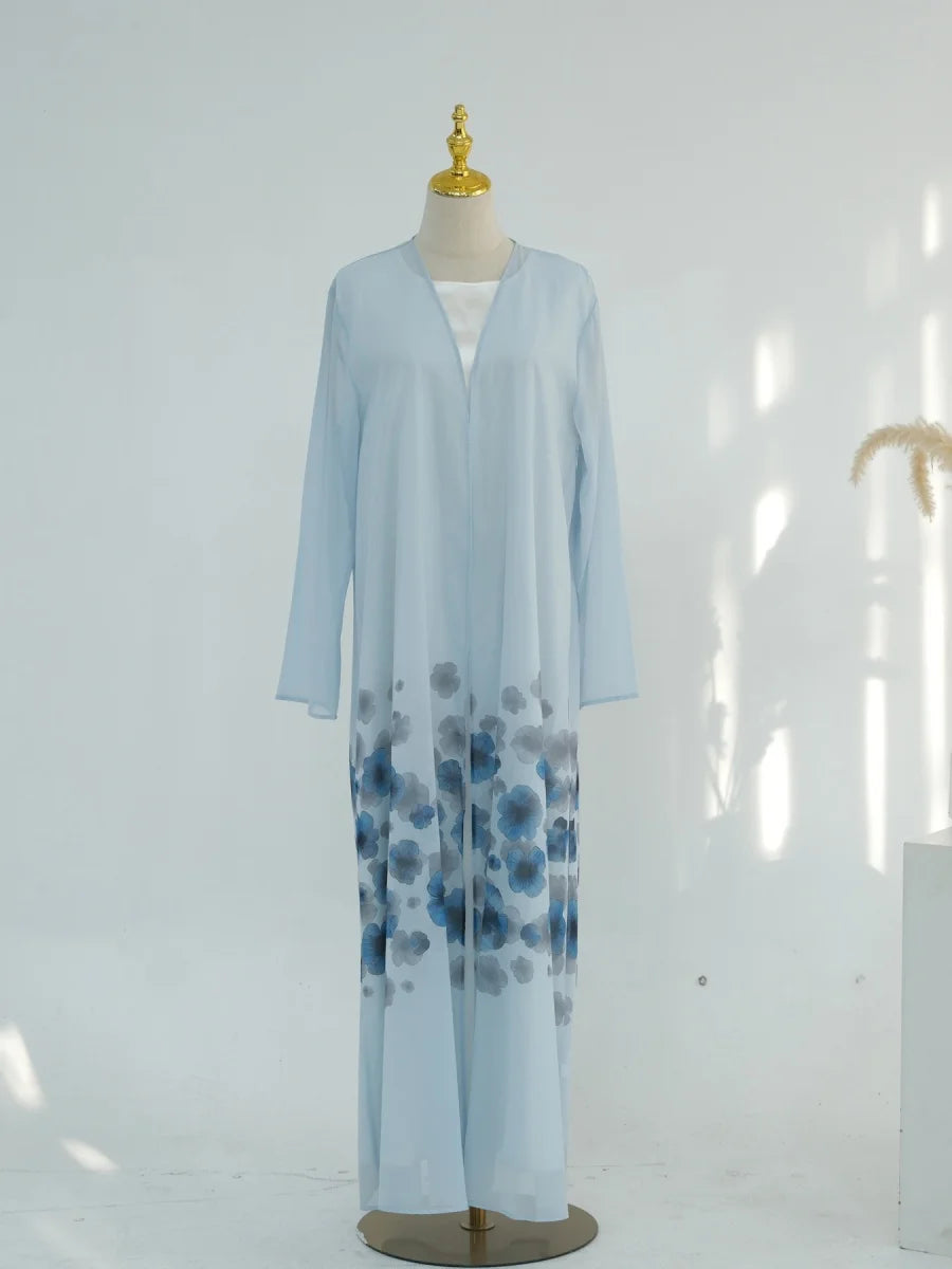 Kimono Imprimé Mousseline — Modèle Naya