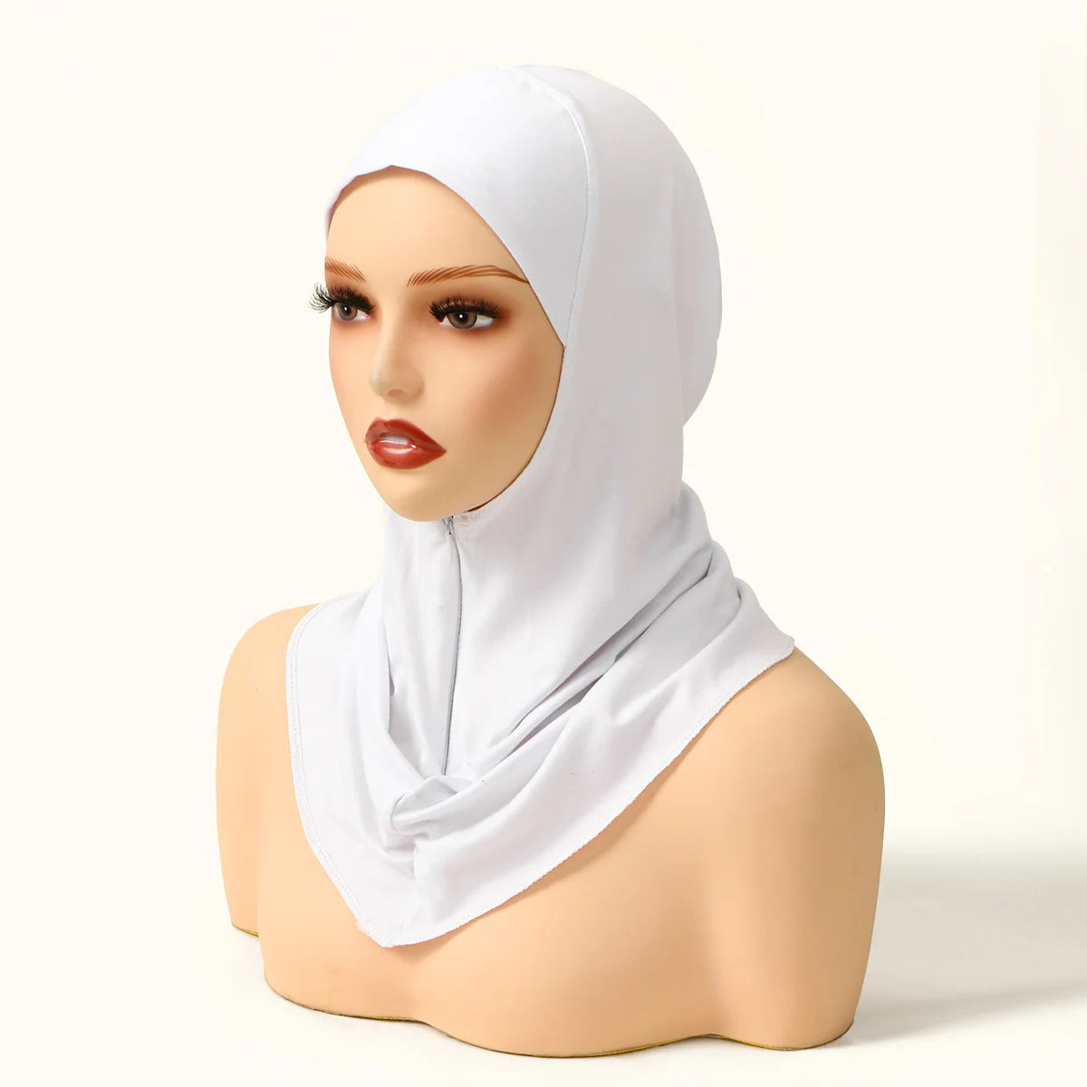 Hijab Intérieur Innovant avec Zip — Confort & Maintien Parfait