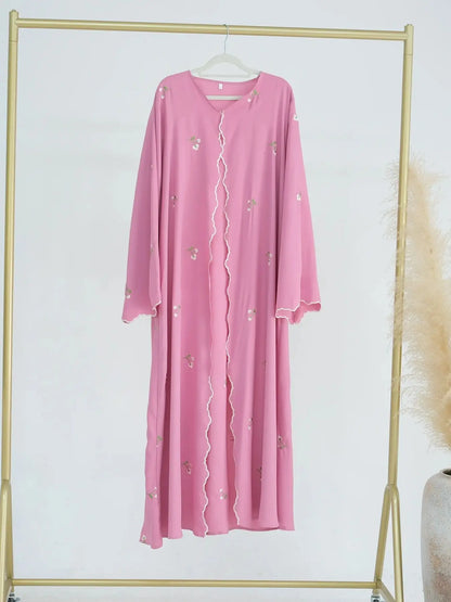 Kimono Floral Brodé — Modèle Yasmine